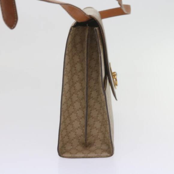 CELINE Macadam Canvas Shoulder Bag Pvc Beige Brown - Picture 5 of 13